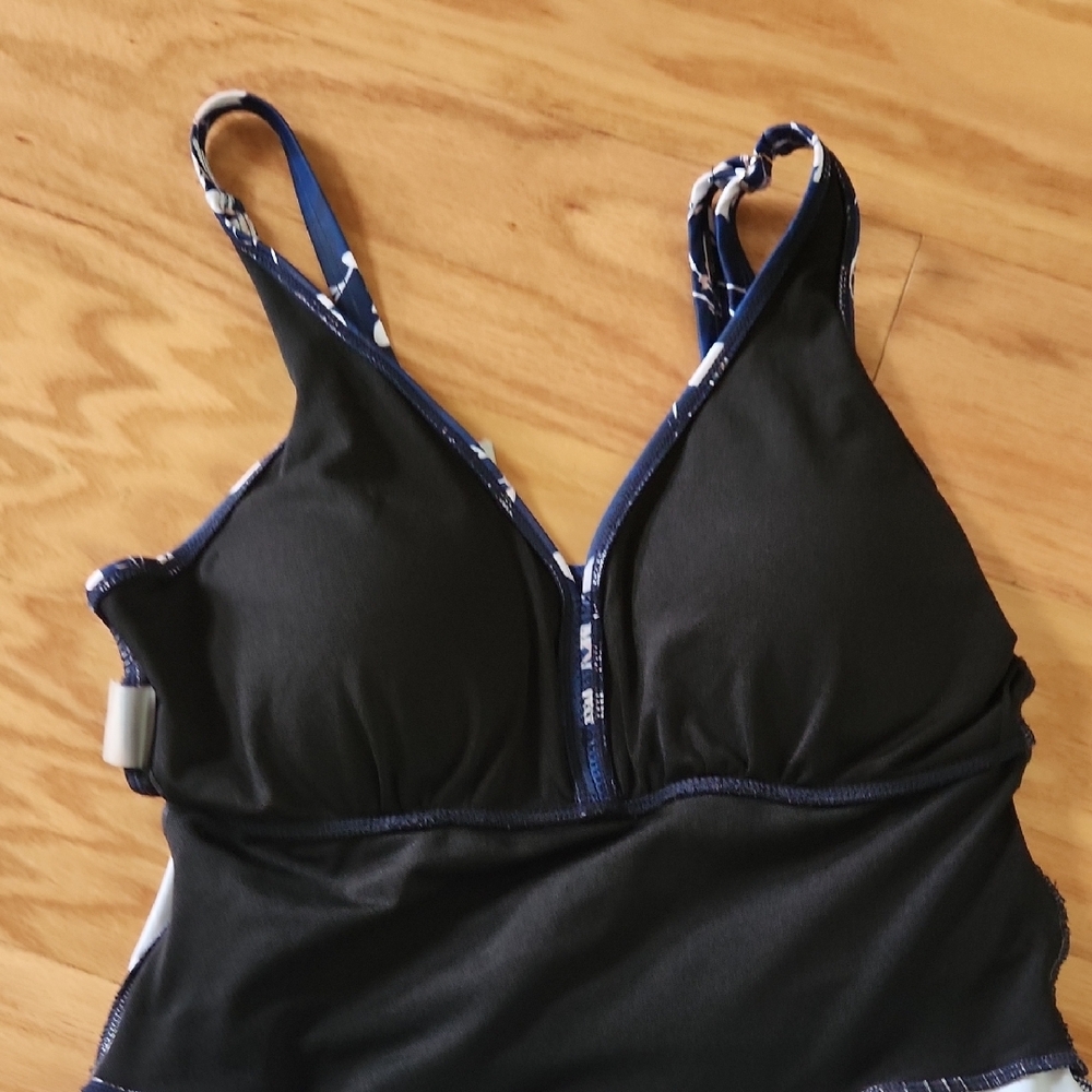 JASAMBAC Womens One Piece Swimdress With Tummy Control V Neck Bathing Suit Large - Picture 8 of 17